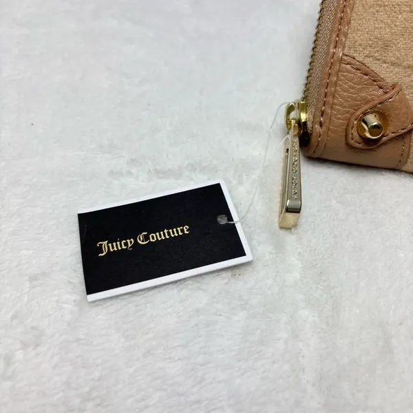 Juicy Couture Brown Wallet‎ with Pink Crown Embellishments NeW - Image 2
