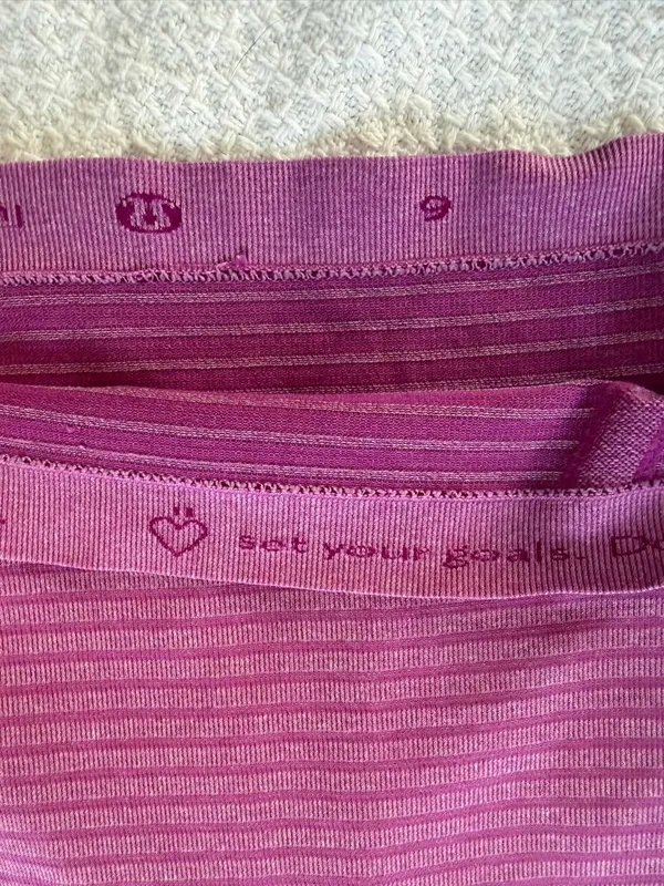 Lululemon Swiftly Tech Long Sleeve Shirt Purple Stripe - Image 3