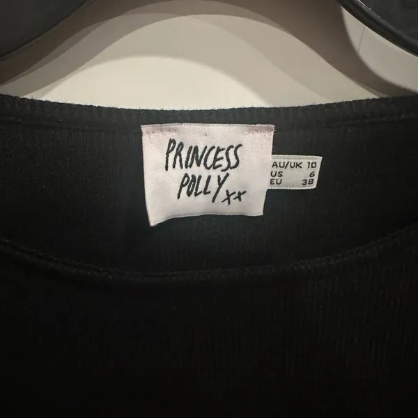 Princess Polly Classic Black Long Sleeve Dress - Image 3