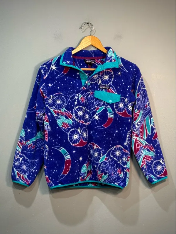 Women's Purple Patagonia Synchilla Fleece Lightweight Pullover Size XS EUC - Image 4