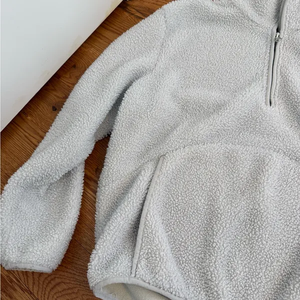 BAILEY 44 Women's Ivory Fleece 1/4 Zip Pullover size medium - Image 2