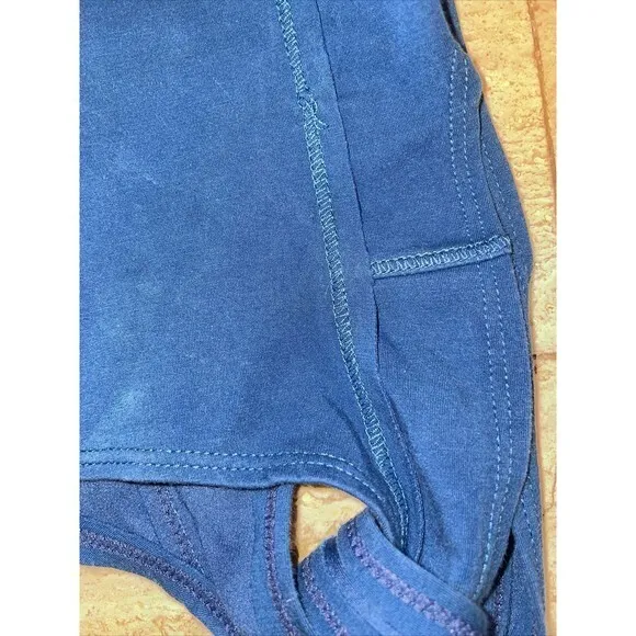 Free People Movement Cropped Pants Slit Hems W‎ Long Strap Sz M Blue - Image 7