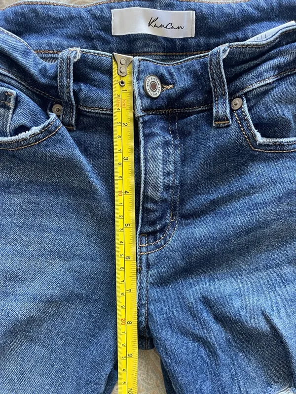 KanCan Dark Blue Distressed Skinny Jeans - Image 14