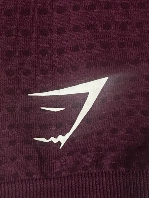 324. Gymshark medium Seamless High-Waist Maroon Leggings - Image 3