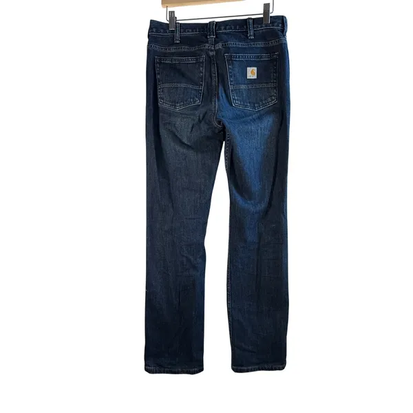 Carhartt Rugged‎ Flex Loose Fit Jeans Dark Wash Indigo Denim Size 2 Reg BD2731-W - Image 2