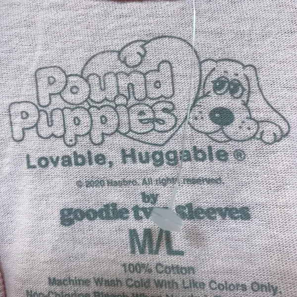 Self Care Dog Spa Distressed Pound Puppies TV Series Tee M/L - Image 4