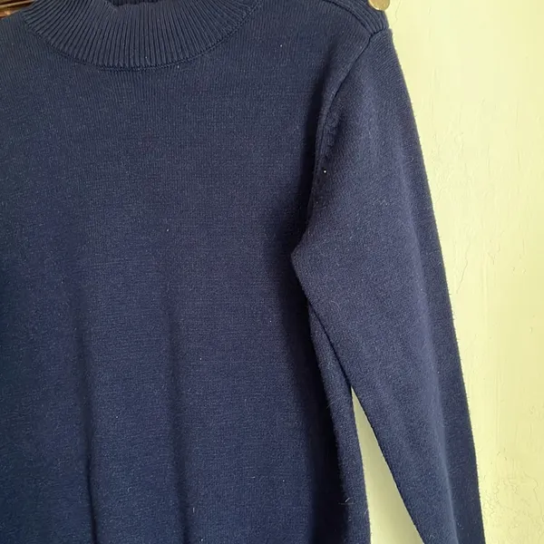 Amazon Kirundo Navy Button Mockneck medium - Image 5