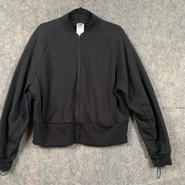 Adidas Allover Print Womens Size Large Cinch Up Athletic Track Jacket NWT‎ - Image 2