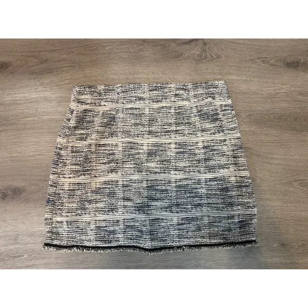 Max Studio Black & White Tweed Wrap Mini XL Parisian-Inspired coquette preppy - Image 3