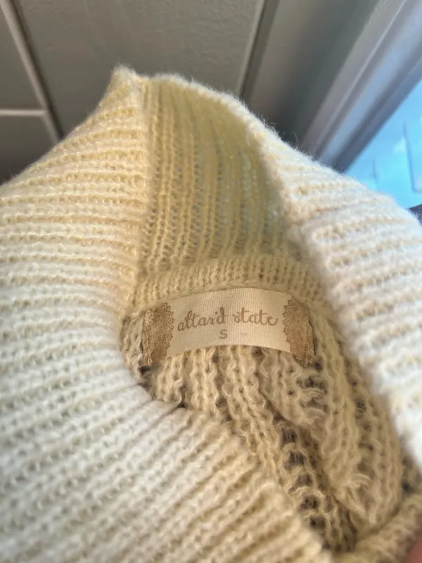 Altar'd State Knit Sweater Cream - Image 2
