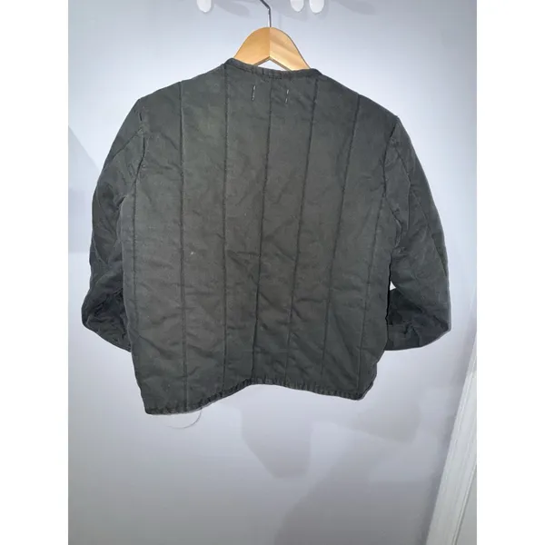 RAG &‎ BONE Liner Quilted Slub Cotton Canvas Jacket Army Green Size Small Boho - Image 6