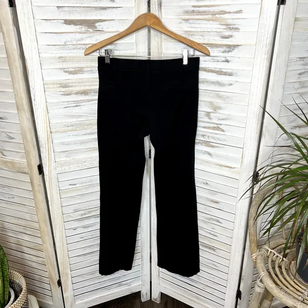 BETABRAND Women's Wide Leg Yoga Work Pant Faux Pockets Black Medium - Image 6