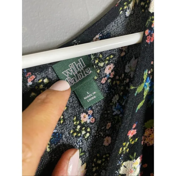 Wild Fable Floral Crop Jumpsuit Short Sleeve Size Large NWOT - Image 5