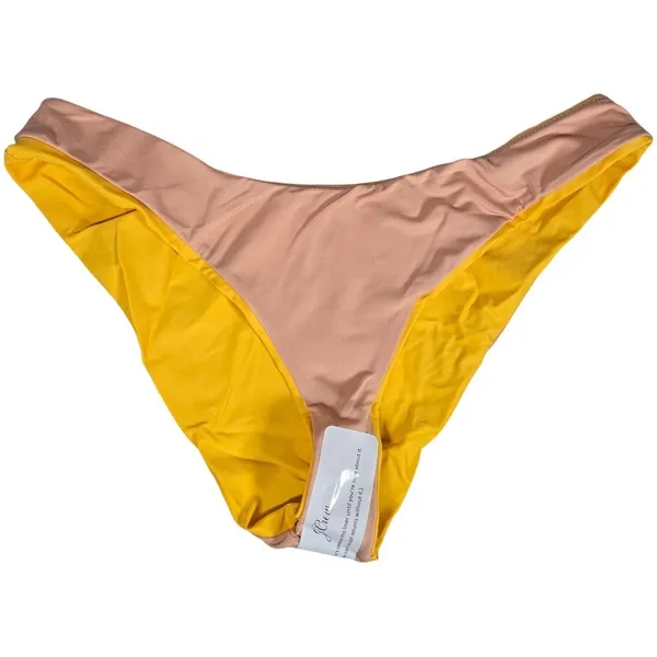 J.‎ Crew Curved-waist cheeky bikini bottom in Yellow L NWT - Image 3