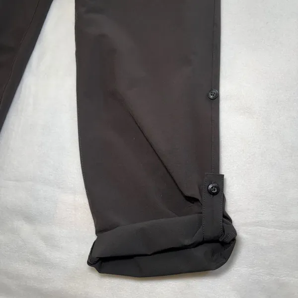 Eddie Bauer Women's Roll-Up Convertible Hiking Pants Size 4 Black Outdoor Trail - Image 3