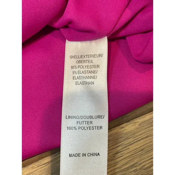 Hailey Logan by Adrianna Papell Satin One Shoulder Ruffle Dress Size M Pink - Image 10