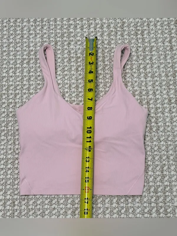 lululemon Pink Align Ribbed Tank Top size 8 - Image 5