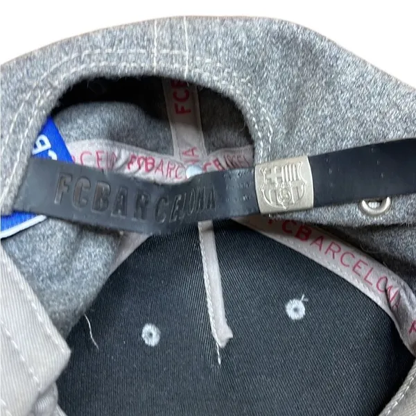 Football Club Barcelona Hat FCB 1899 Grey and black wool and leather - Image 3