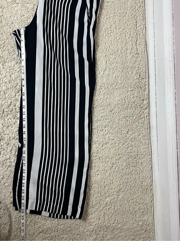 H&M Vertical Stripe Wide-Leg Pants - Image 8