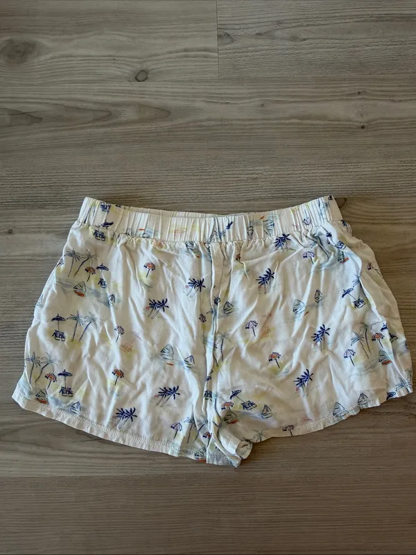 Toasted Coconut Island Print Women’s Boxer Shorts - Image 4