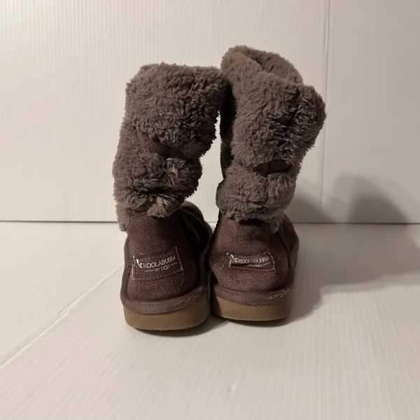 Koolaburra S/N 1114692 taupe leather winter boots women size 7 - Image 6