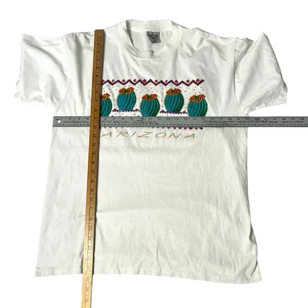 ONEIDA White Arizona T Shirt Cactus Single Stitch 1993 Size XL UNISEX - Image 5