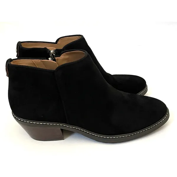 Sam Edelman Pryce Rain Repellent Suede Bootie Boot Black Size 8.5 NEW - Image 2