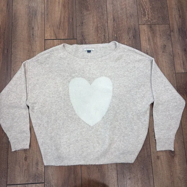 American Eagle Outfitters Whoa So Soft Sweater Womens Medium Beige Ballet-Neck - Image 2