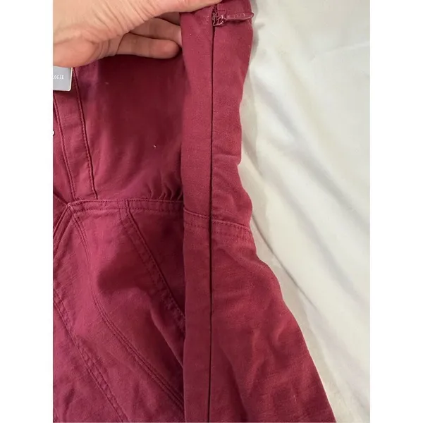 NWT ANTHROPOLOGIE Pilcro Crimson VNeck Seamed Mini Dress sz 8 - Image 11