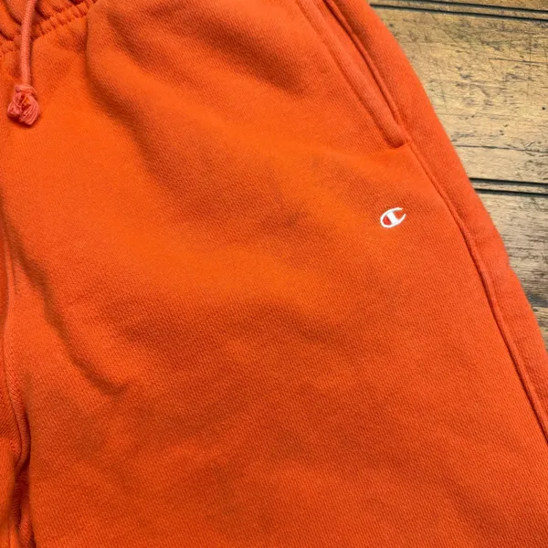 Champion Reverse‎ Weave Sweatpants Orange Fleece Joggers XS Mens Womens - Image 3