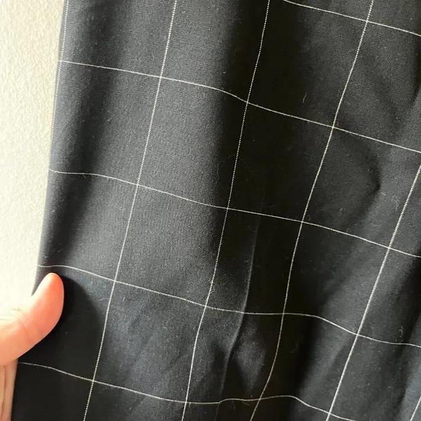 LOFT Sz 6P Black Plaid Slim Skinny Dress Pants Academia - Image 5