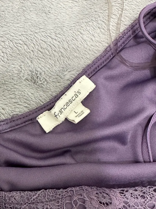 Francesca's Purple Lace Dress - Image 2