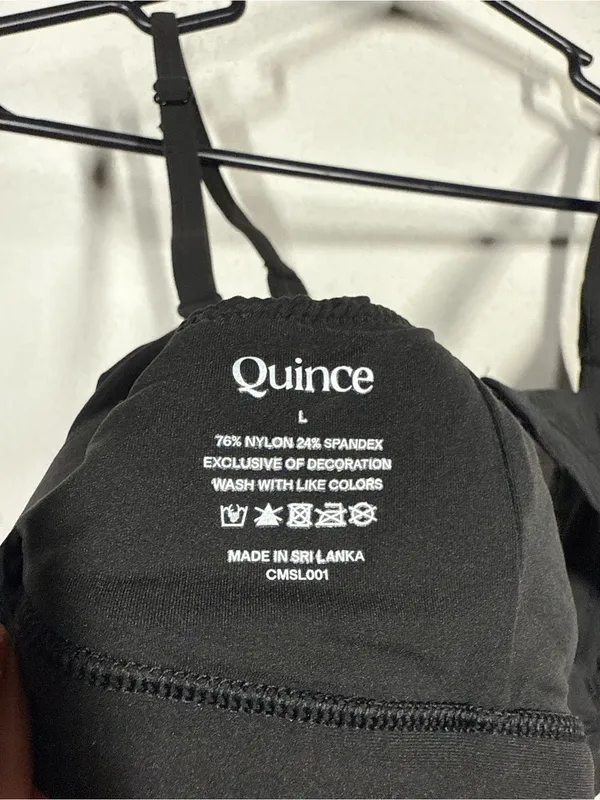 Quince Second Skin Crossover Bralette Sz Large - Image 6