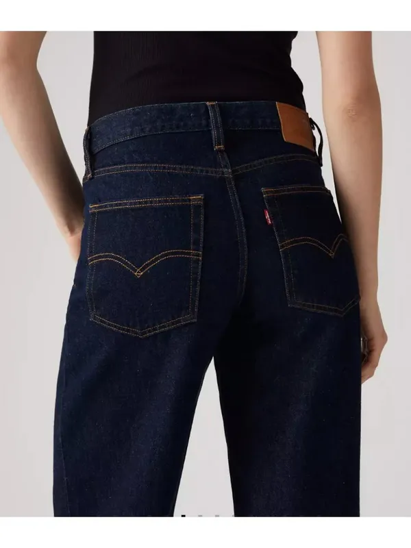New Levi's Premium 33x31 XL Baggy Straight Women's Jeans Dreams Dark Wash - Image 5