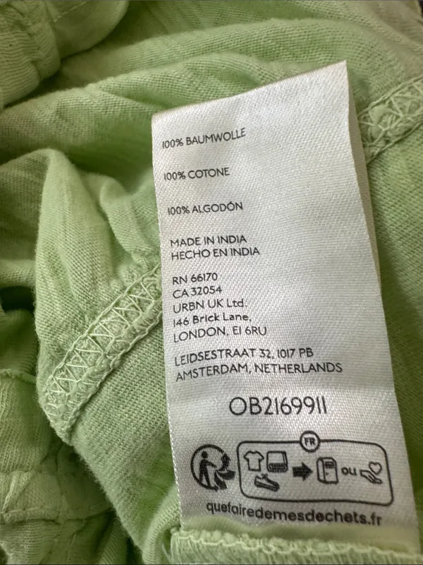 NWT Pilcro Green Ruched Short Sleeve Tee - Image 6