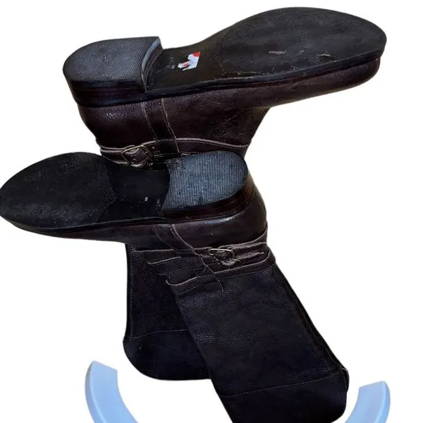 Matisse Rochelle Leather Riding Boots Buckle Detail Brown Equestrian Sz 6 - Image 15