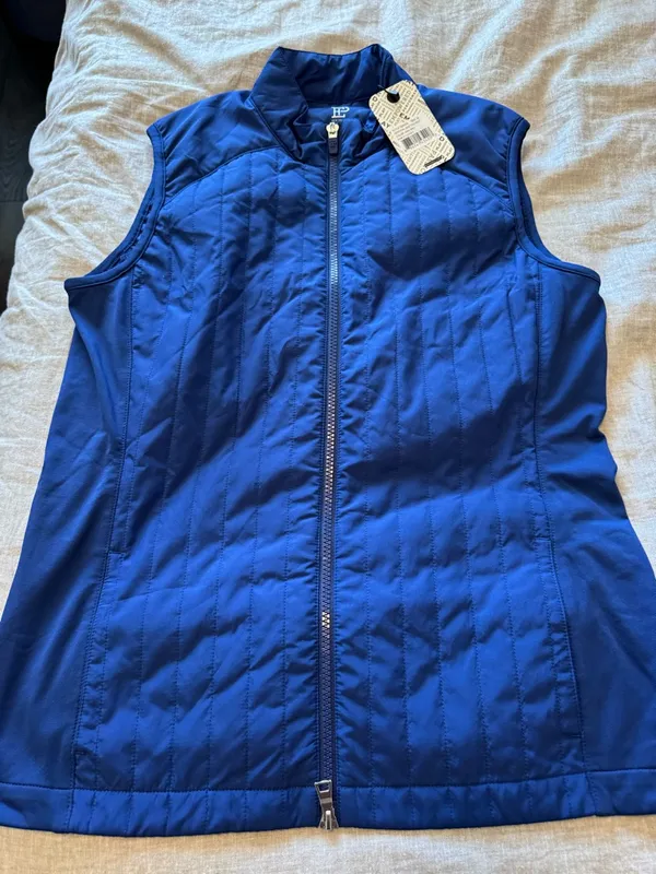 NWT EP New York Vertical Quilted Blue Women’s Vest - Image 4