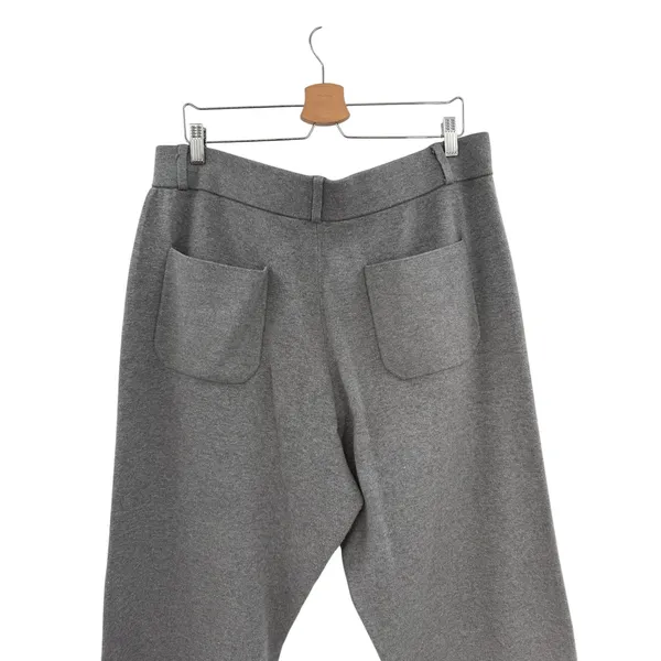 Anthropologie Maeve Colette Sweater Knit‎ Wide Leg Crop Pants Gray Size XL - Image 9