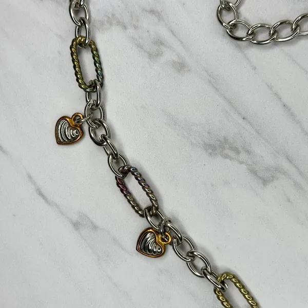 Heart Charm Silver Gold Chain Belt 2X/3X (2X/3X) ✨ - Image 8