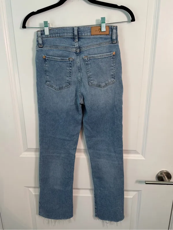 7 For All Mankind Slim Kick High-Rise Cropped Jeans Size 24 Preppy Coastal - Image 5