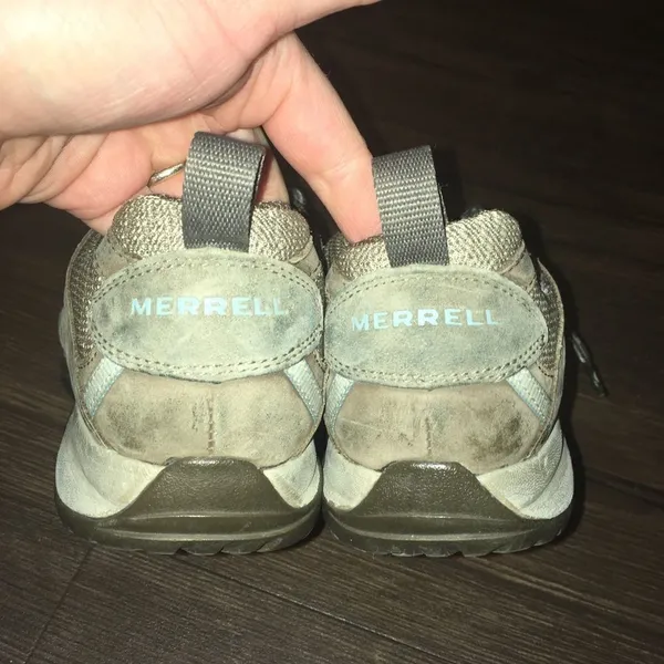 Merrell Siren Olive lace up slip on hiking 7.5 shoes - Image 2
