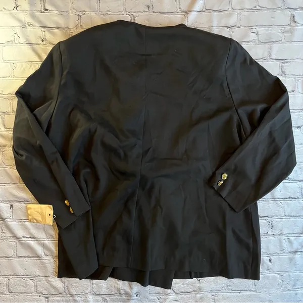 VTG Y2K Blazer Womens Jacket 26W Gold Buttons Danny & Nicole New York - Image 5