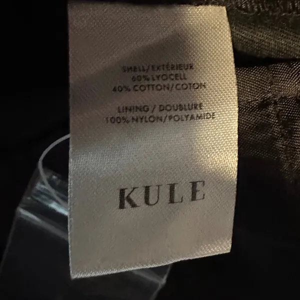 Kule Black Wide‎ Leg High Rise Lyocell Cotton Pants Pants Sz 2 Quiet Luxury New - Image 5