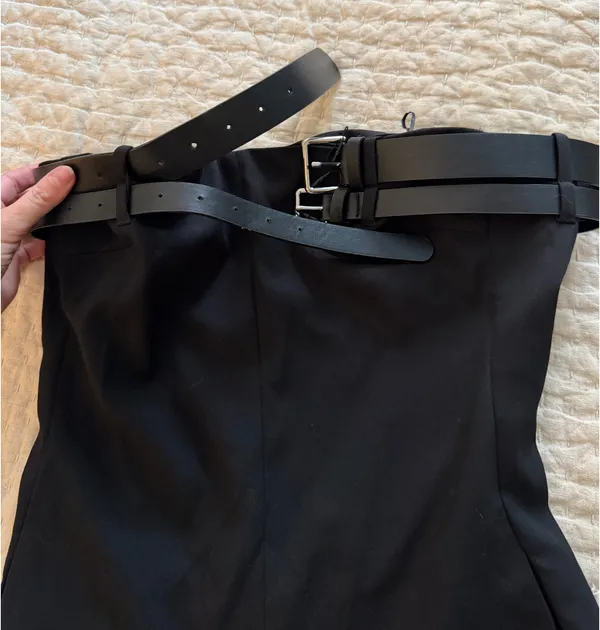 ZARA Black strapless jumpsuit - Image 4