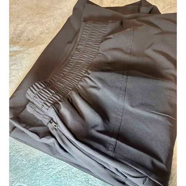 Fabletics Black Wide Leg Trousers Side Zip Pockets XXL 1XT FB6059 NWT - Image 3