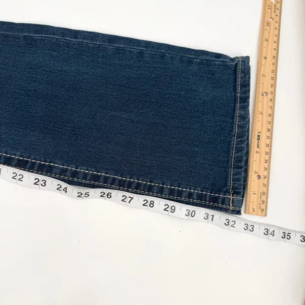Seven 7 Jeans Women’s 4 Blue Slim Boot Super Stretch Denim Whisker Wash NWT - Image 9