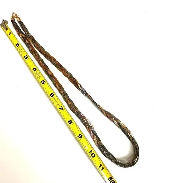 multi tone vintage braided Necklace - Image 8