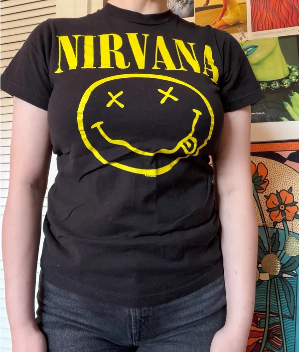 Nirvana tshirt Black - Image 2