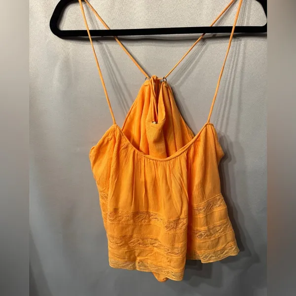 NWT Free People “Home Again” Cami size Large color Orange - Image 6