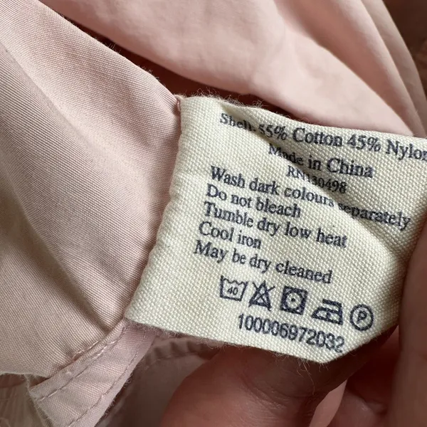 Jack Wills Hooded Zip Up Spring Jacket Size 6 Pink - Image 8
